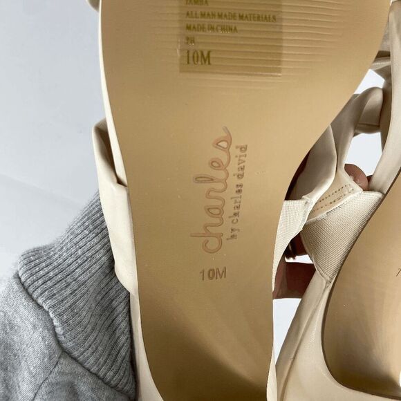 Charles By Charles David Jamba Block Slide Sandal Women's White Size 10 NIB - Picture 5 of 8